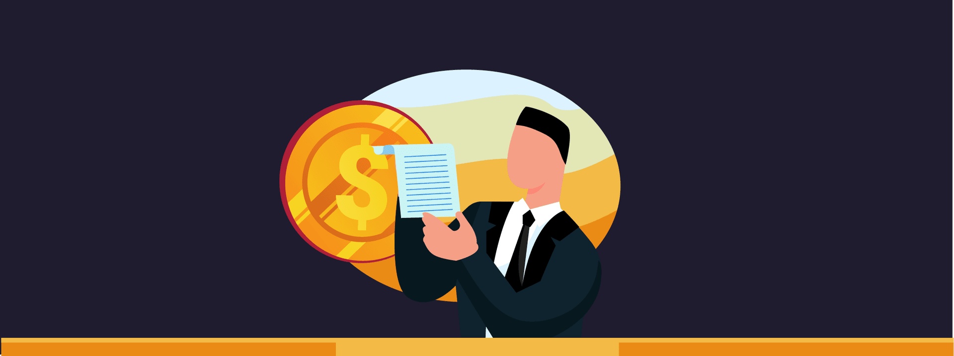 Human Resources vector graphic demonstrating the hidden costs of employee benefits.
