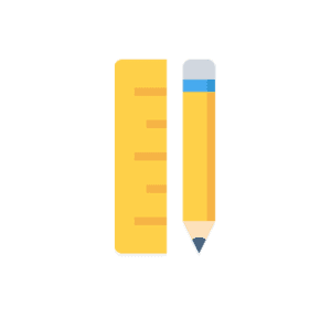 design employee benefits package- image of pencil and ruler