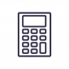 graphic of calculator - Monthly bookkeeping